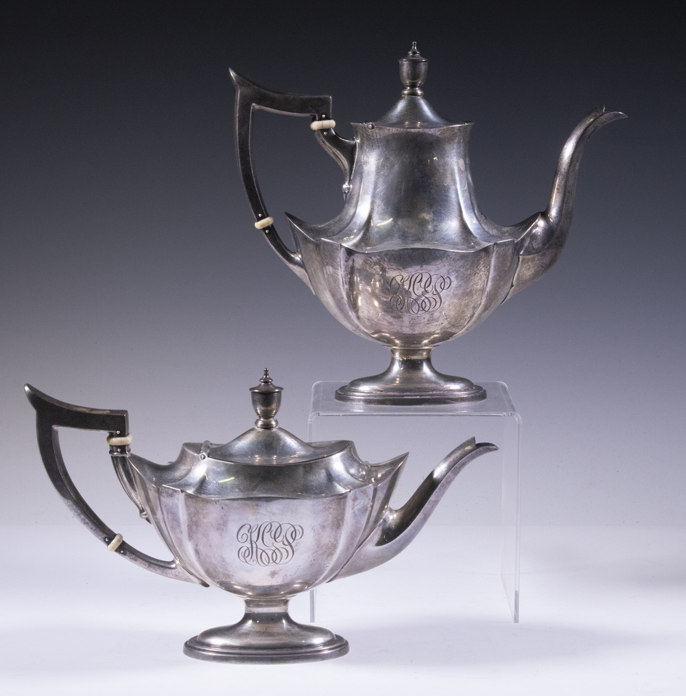 Appraisal: GORHAM STERLING PLYMOUTH TEAPOT COFFEE POT Pieces of Gorham Holloware