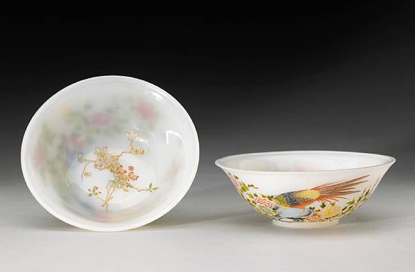 Appraisal: Property of various owners Qianlong Marks Each of translucent milky