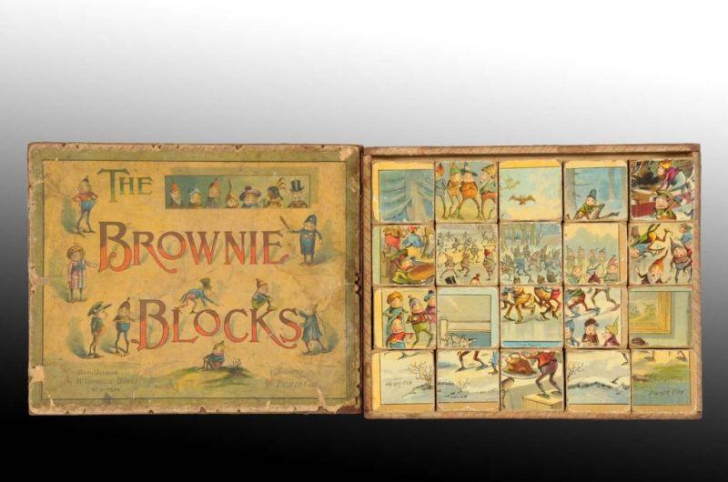 Appraisal: Palmer Cox Brownie Puzzle Blocks by McLouglin Description Blocks are