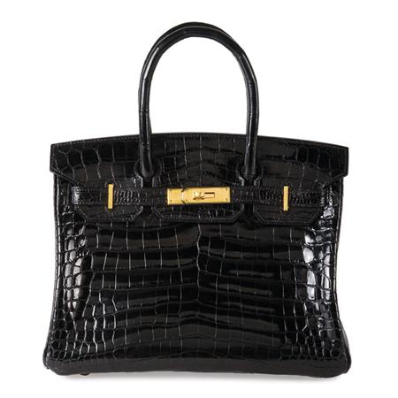 Appraisal: Hermes Black Alligator Berkin Estimate -