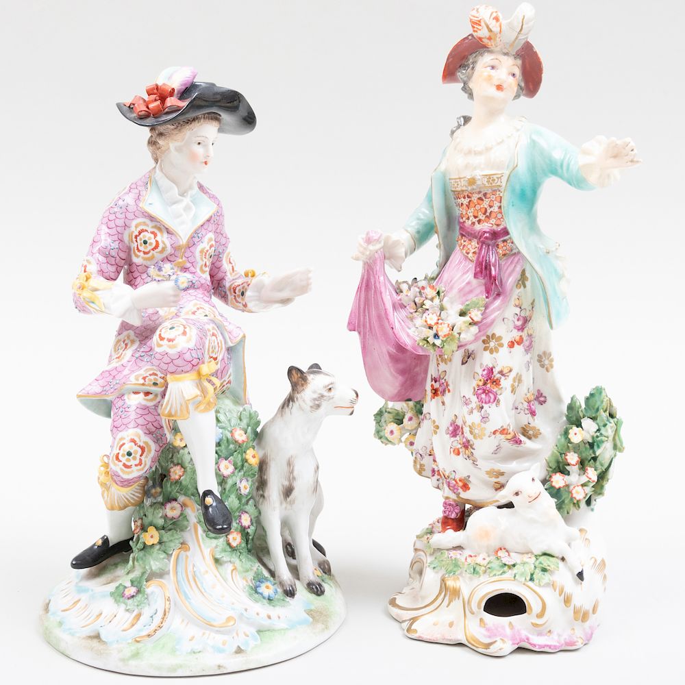 Appraisal: English Porcelain Figure of a Dandy and a Figure of