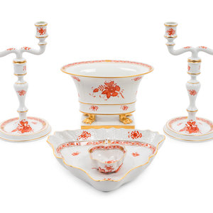 Appraisal: A Collection of Herend Chinese Bouquet Porcelain Table Articles th