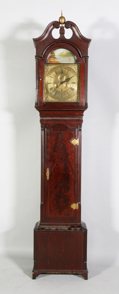 Appraisal: - George III Tallcase Clock George III Tallcase clock mahogany