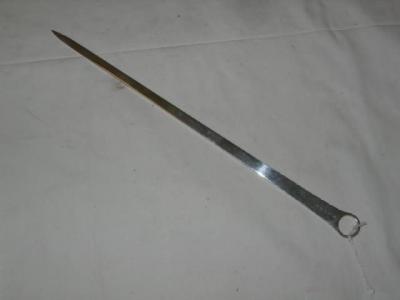 Appraisal: A GEORGE III MEAT SKEWER with loop handle long London