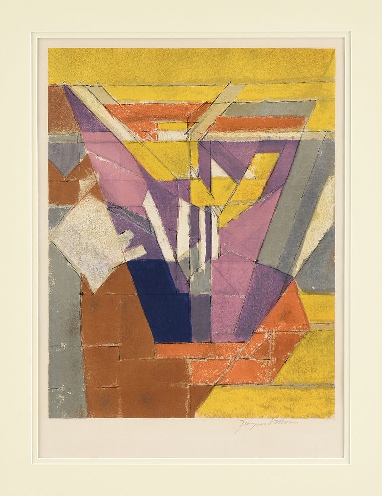 Appraisal: JACQUES VILLON GASTON DUCHAMP-VILLON French - A PRINT Untitled Abstraction