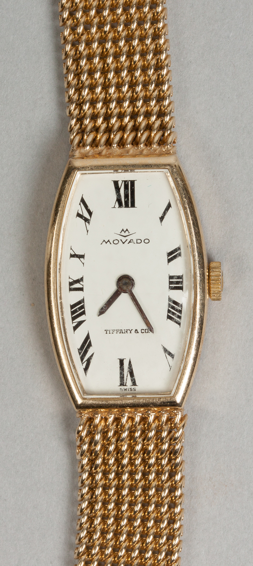 Appraisal: Movado K Gold Watch Retail by Tiffany Co With extra