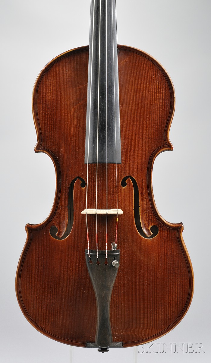 Appraisal: Modern Violin labeled AVERNA ALFREDO length of back mm