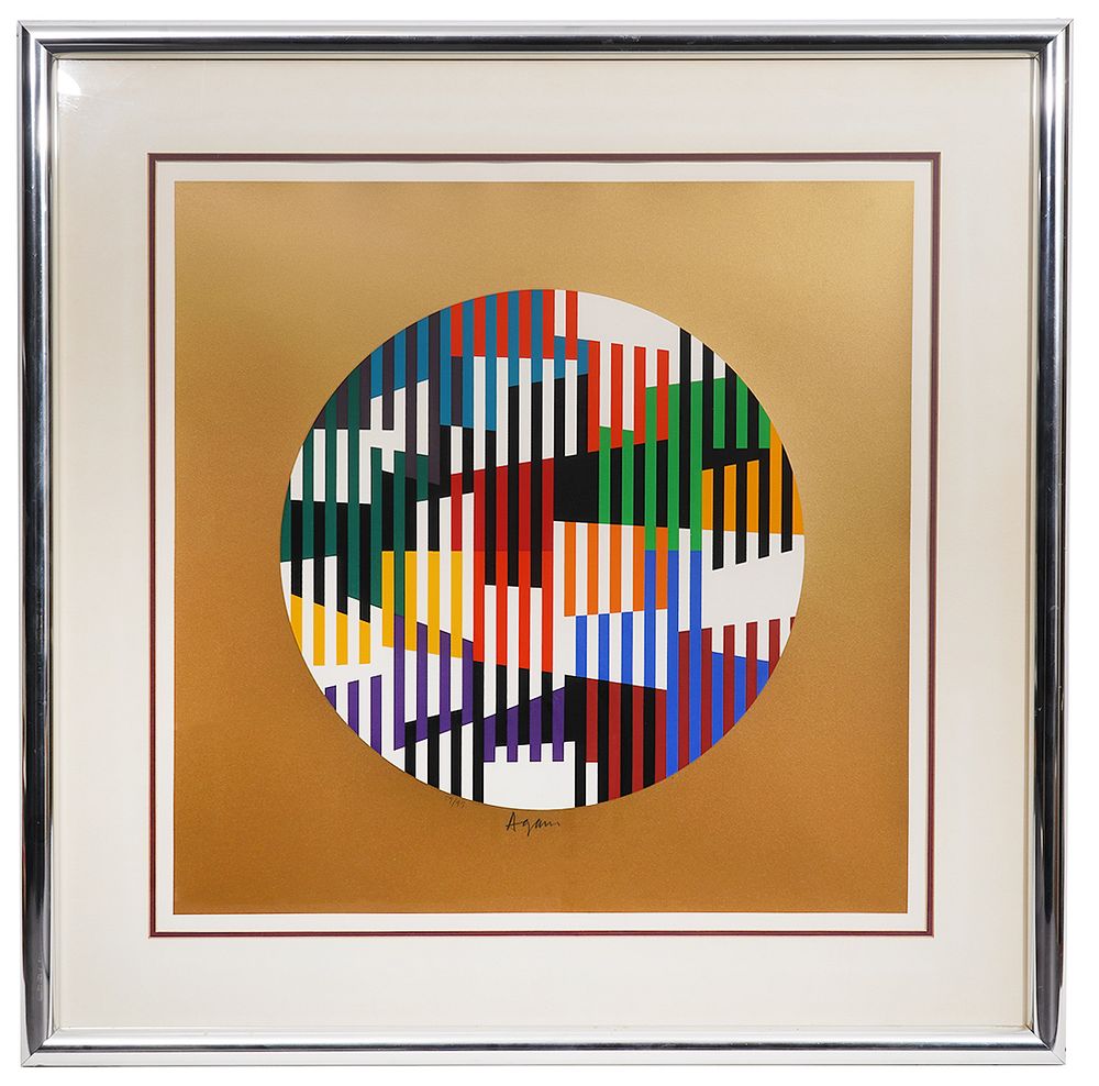 Appraisal: Yaacov Agam Op Art Serigraph Yaacov Agam Israel Born Op