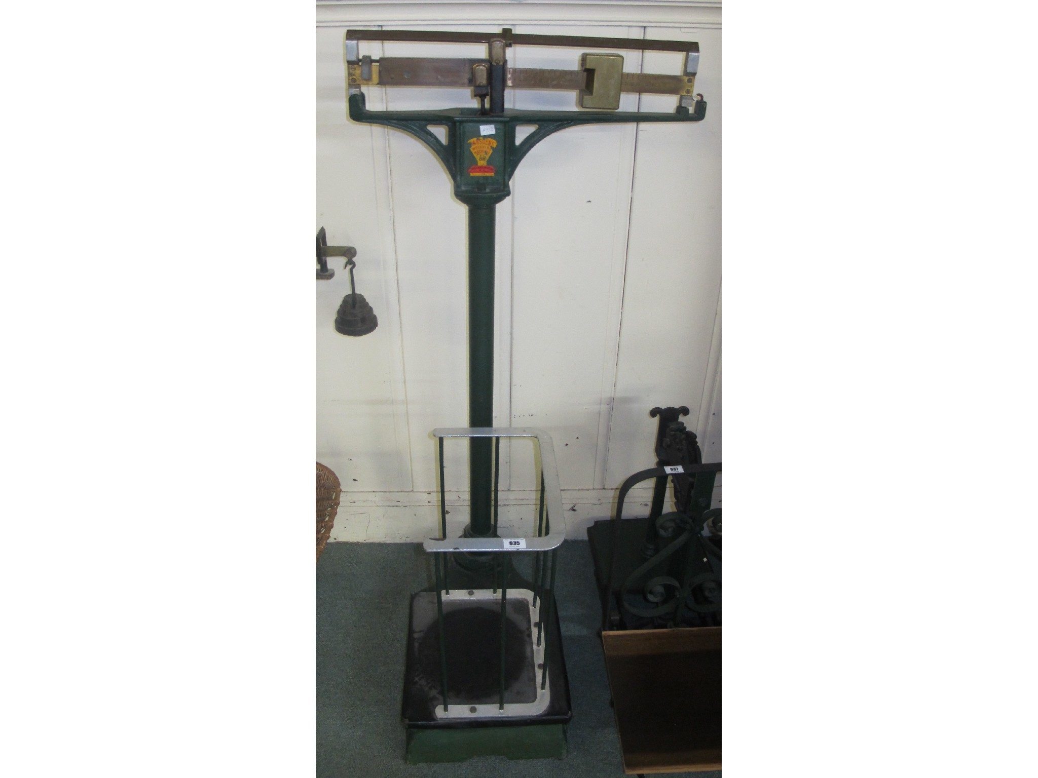 Appraisal: Marsden weighing machine and a butter churn