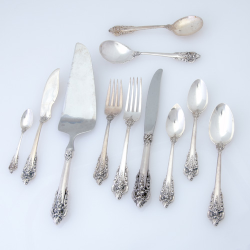 Appraisal: Wallace Silversmiths sterling flatware service in the Grand Baroque pattern