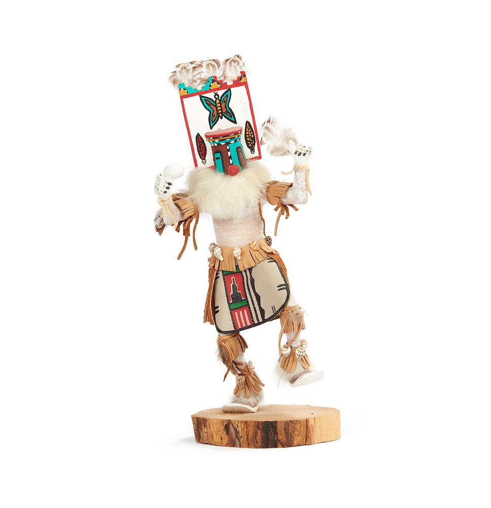 Appraisal: Zuni Ripped Corn Butterfly Kachina Poli Sio Hemis by Sallie