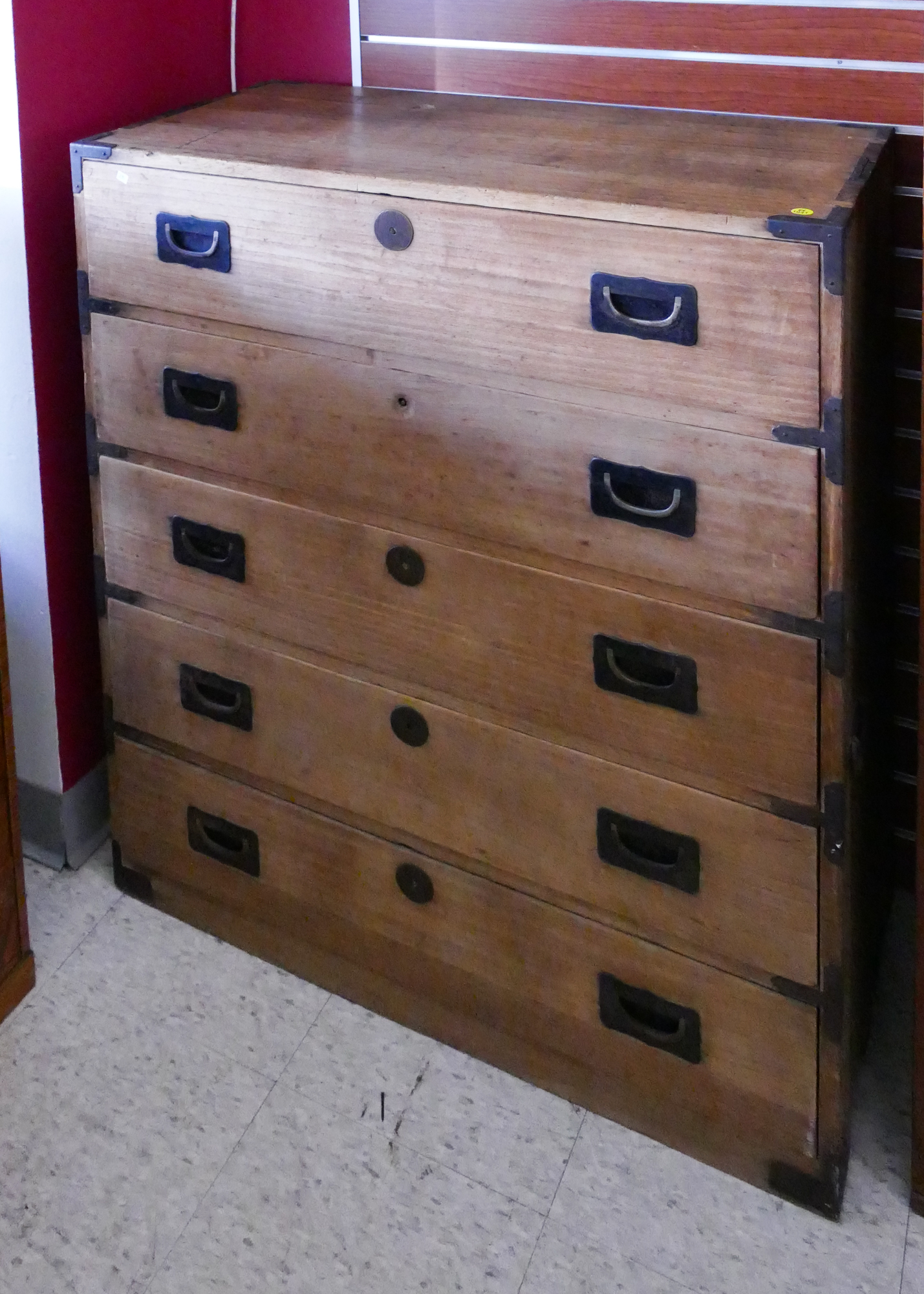 Appraisal: Japanese Meiji Drawer Tansu Chest- x x ''