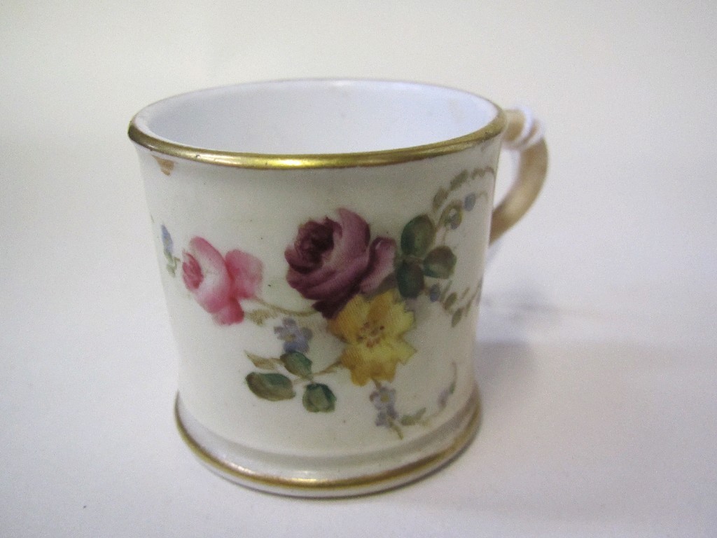 Appraisal: Royal Worcester blush decorated miniature tankard high