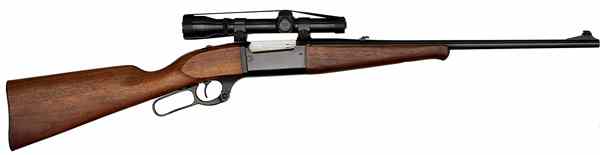 Appraisal: Savage Model A Lever Action Rifle with Scope - cal