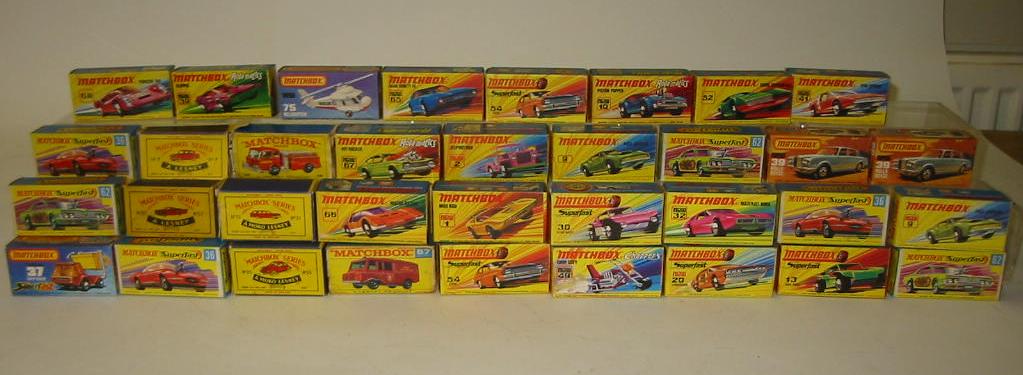 Appraisal: Twenty nine Matchbox Superfast Models boxed G-E Series Models Nos