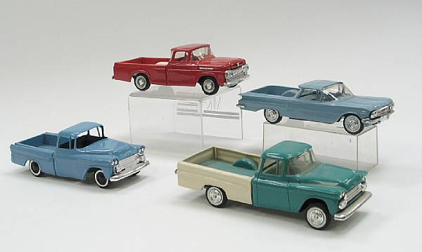 Appraisal: Plastic promotional trucks Lot includes El Camino Chevrolet Ford -