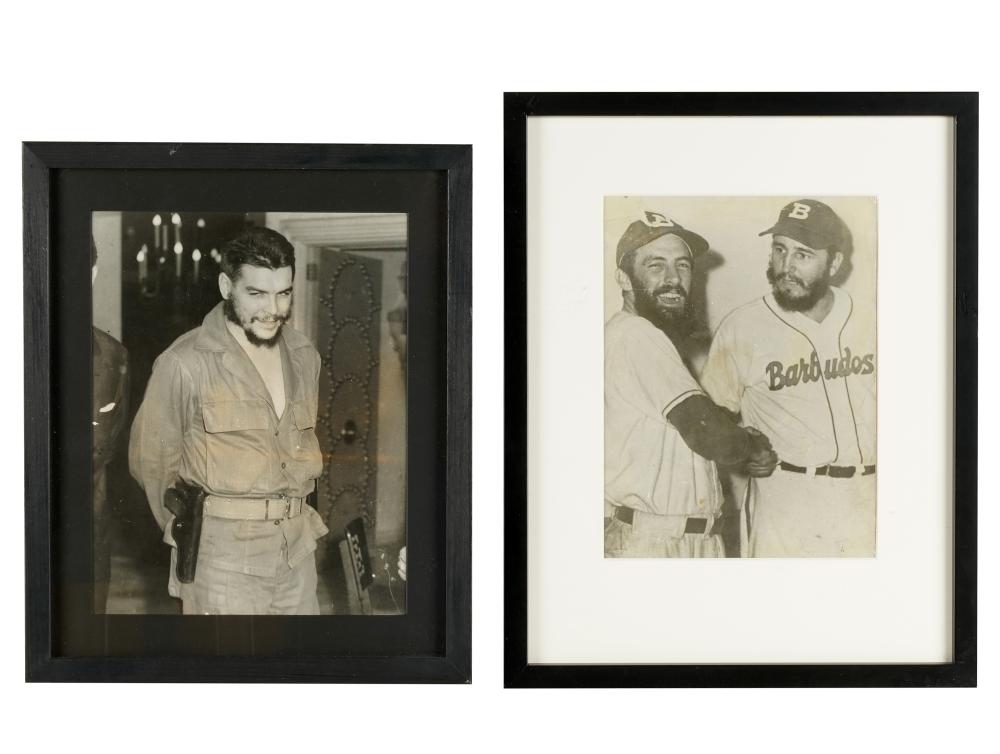 Appraisal: TWO PHOTOS OF FIDEL CASTROProvenance The Jim Belushi Collection a