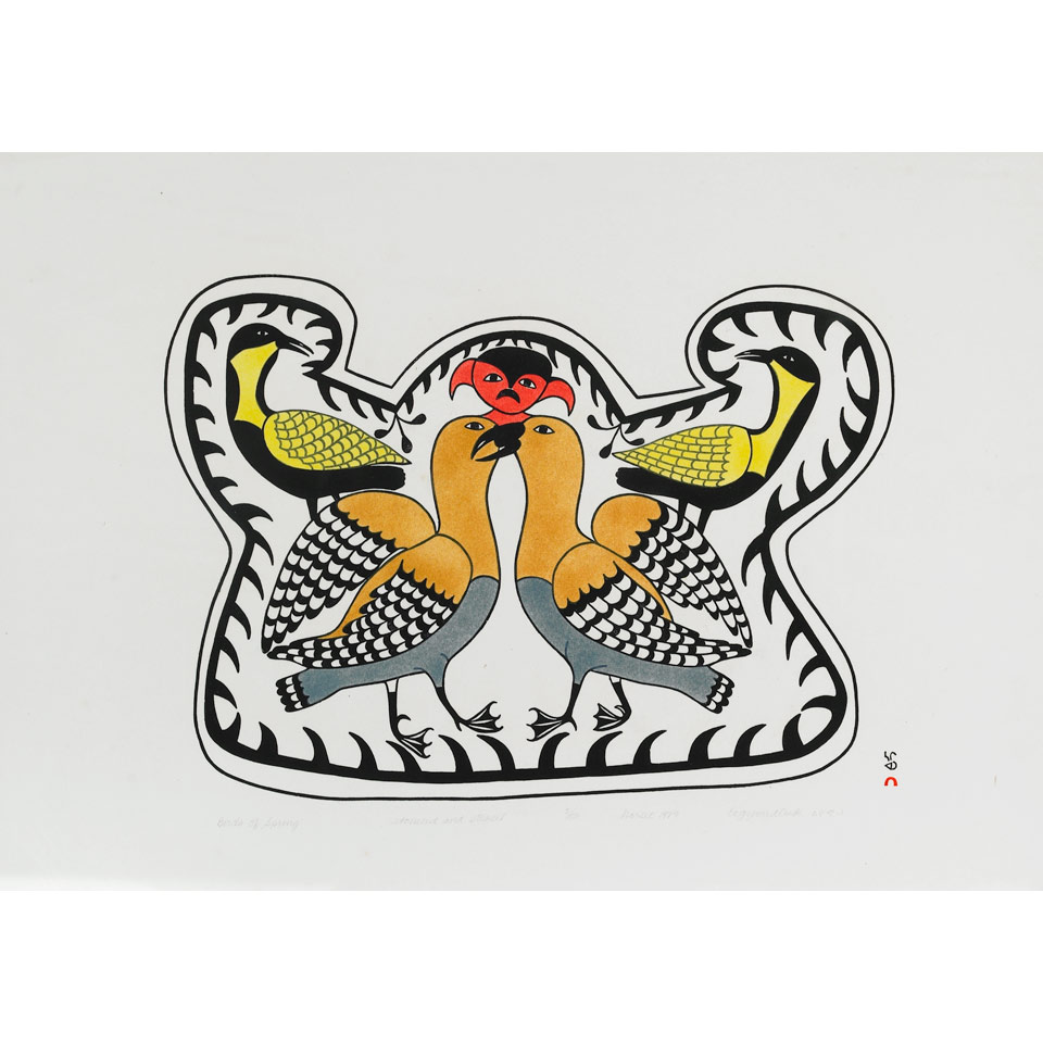 Appraisal: EGEVADLUQ RAGEE - E - Cape Dorset BIRDS OF SPRING