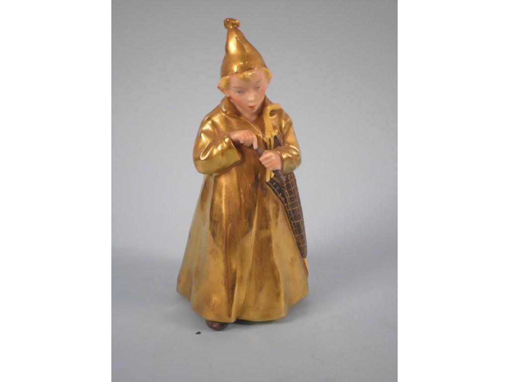 Appraisal: A Royal Copenhagen porcelain figure of The Sandman a young