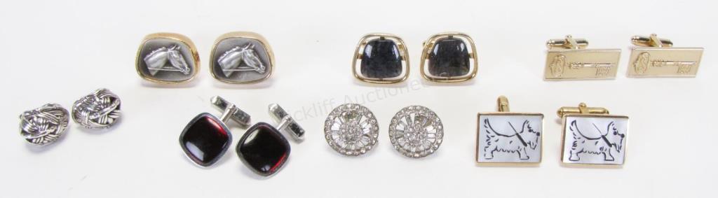 Appraisal: Seven pair of cufflinks including Hickok USA two pair of