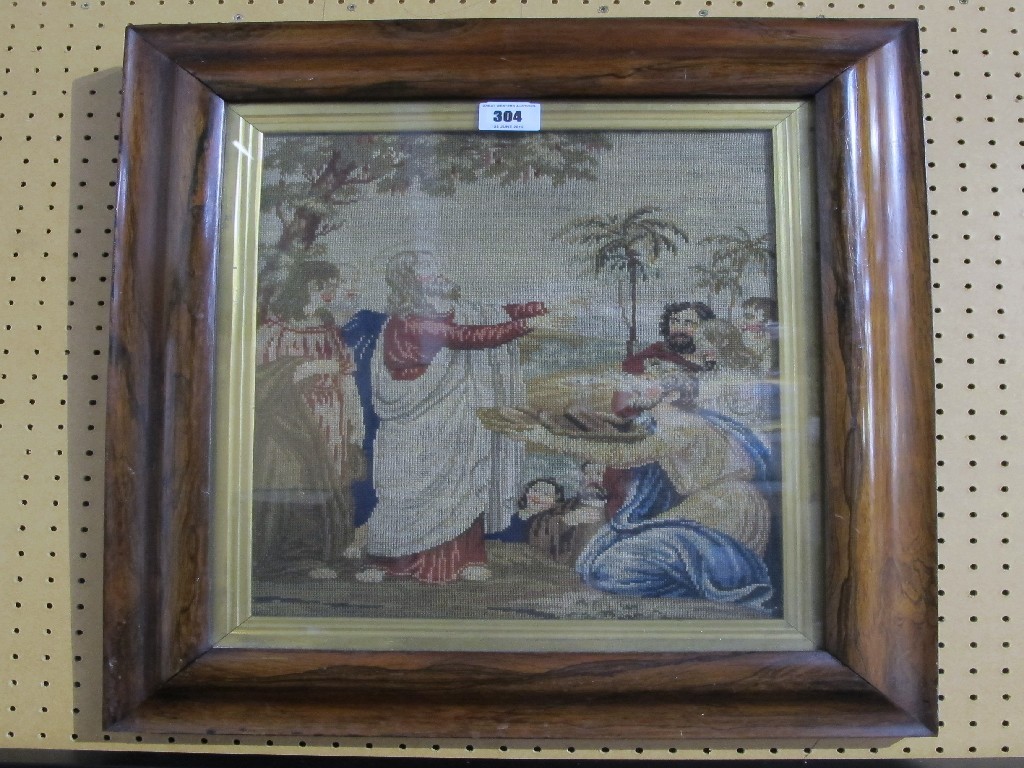 Appraisal: A framed tapestry picture