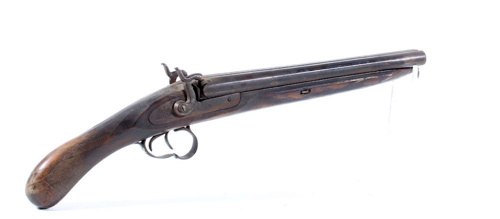 Appraisal: Belgian Double Barrel Coach Gun For your consideration is this