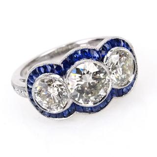 Appraisal: Art Deco style Approx Carat Round Brilliant Cut Diamond and