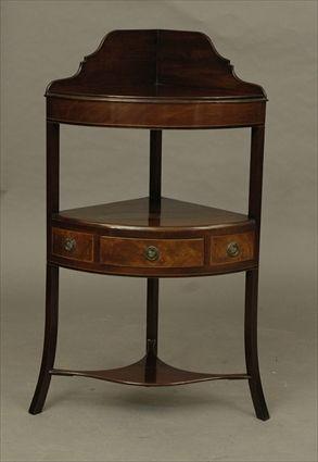 Appraisal: Regency Mahogany Corner Washstand