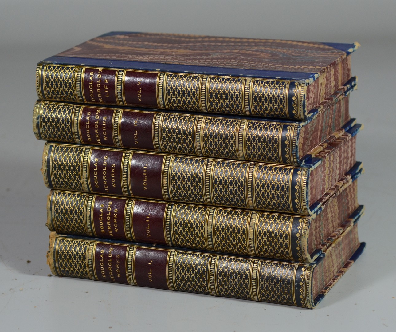 Appraisal: Jerrold Douglas Works London no date volumes morocco gilt VO