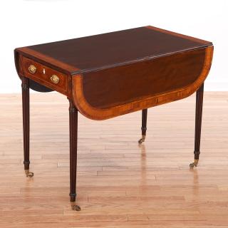 Appraisal: American Federal mahogany Pembroke table American Federal mahogany Pembroke table