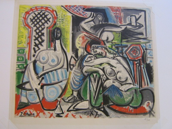 Appraisal: PABLO PICASSO after Les Femmes Color lithograph x mm x