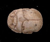 Appraisal: Egyptian Glazed White Steatite Scarab th th Dynasty - B