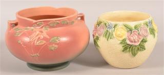 Appraisal: Two Roseville Art Pottery Jardinieres Two Roseville Art Pottery Jardinieres