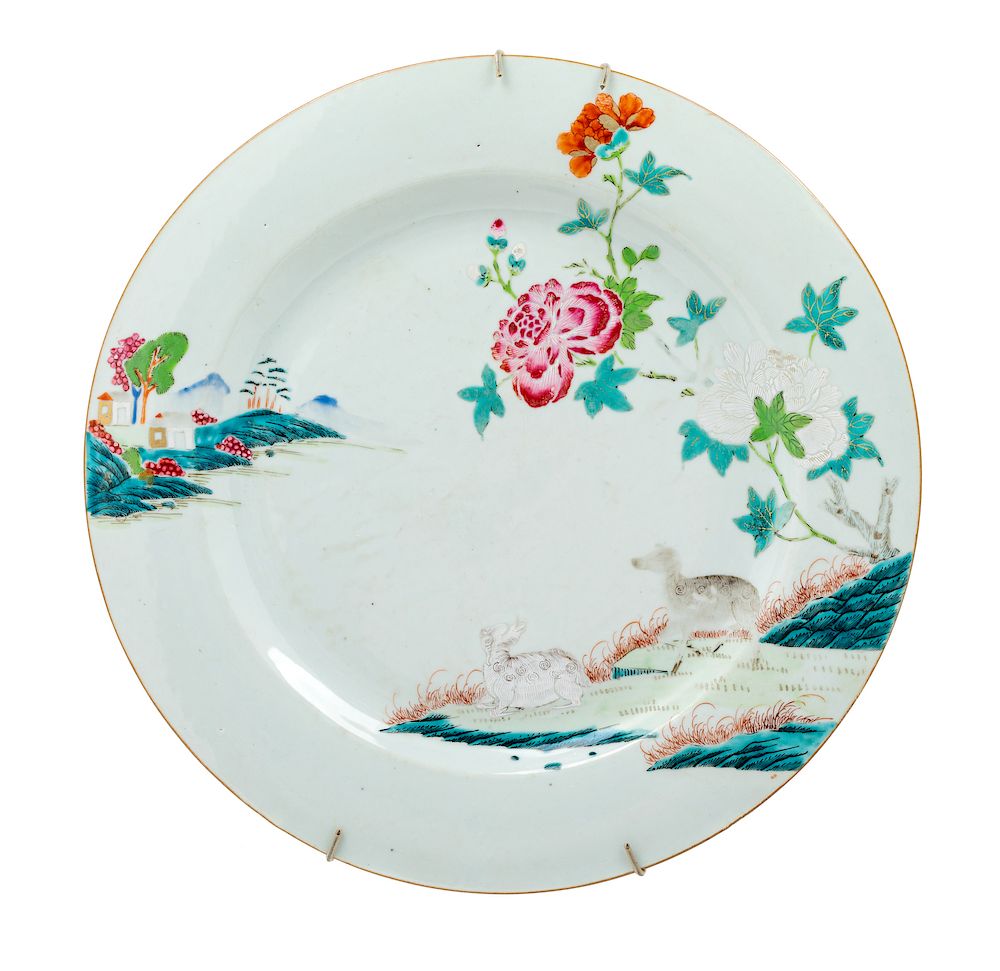 Appraisal: A Chinese Export Famille Rose Porcelain Charger A Chinese Export