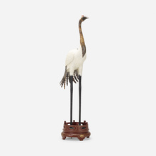 Appraisal: J Antony Redmile UNTITLED STORK United Kingdom c bone horn