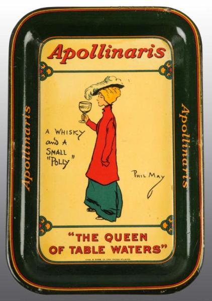 Appraisal: Apollinaris Tip Tray Description Manufactured by Chas W Shot Company