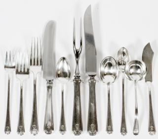 Appraisal: TOWLE 'LADY CONSTANCE' STERLING FLATWARE SET PCS TOWLE 'LADY CONSTANCE'