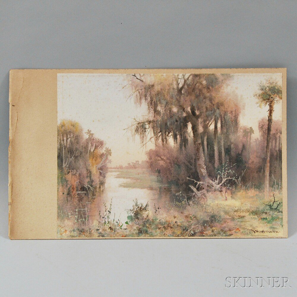 Appraisal: James Ralph Wilcox American - Swampscape Signed J R Wilcox