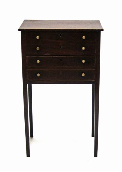 Appraisal: Federal mahogany work stand th century