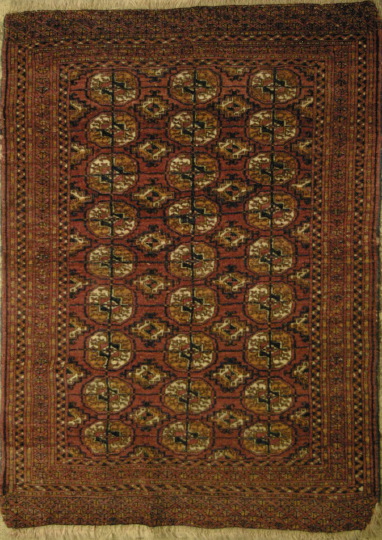 Appraisal: Three Antique Turkoman Carpets consisting of a Turkoman Engsee rug