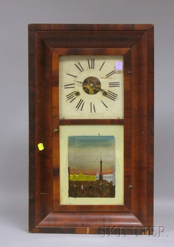 Appraisal: Mahogany Ogee Shelf Clock by George Marsh Winchester Connecticut wooden