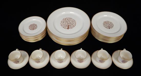 Appraisal: Frederik Lunning Inc Copper Beech Tree partial dinner service thirty-six