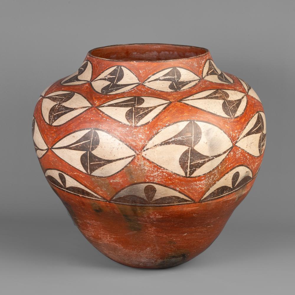 Appraisal: ZIA POLYCHROME STORAGE JAR CA Zia Polychrome Storage Jar ca