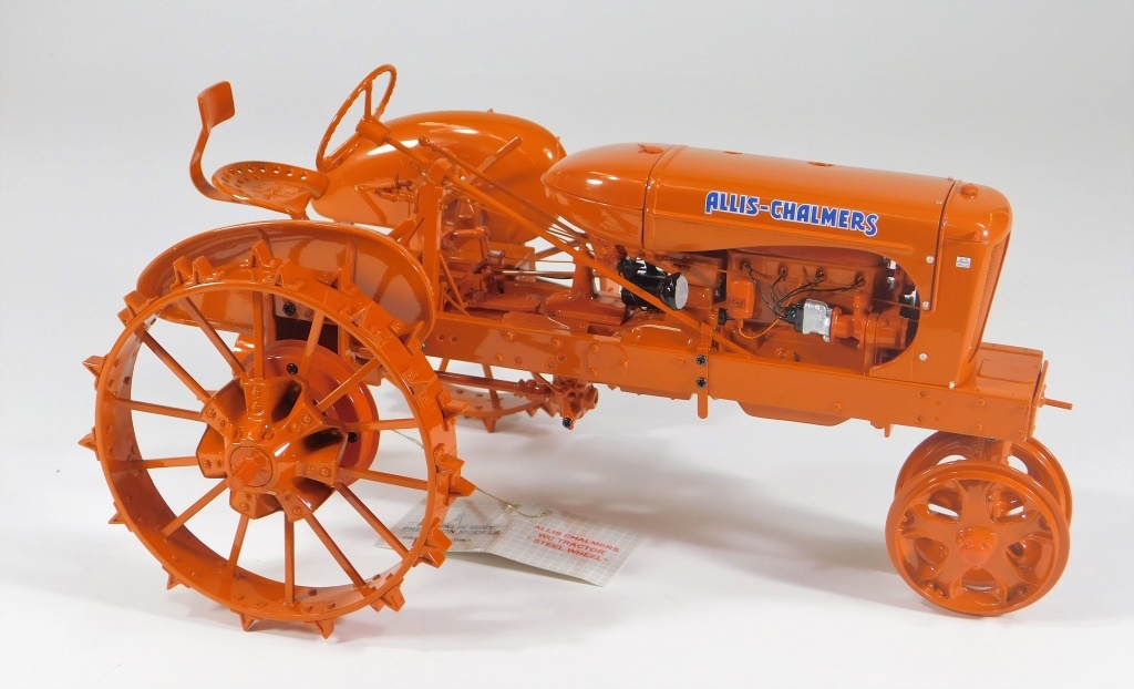 Appraisal: FRANKLIN MINT ALLIS CHALMERS STEEL WHEEL TRACTOR United States Contemporary