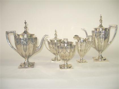 Appraisal: Sterling silver tea service st half of the th century