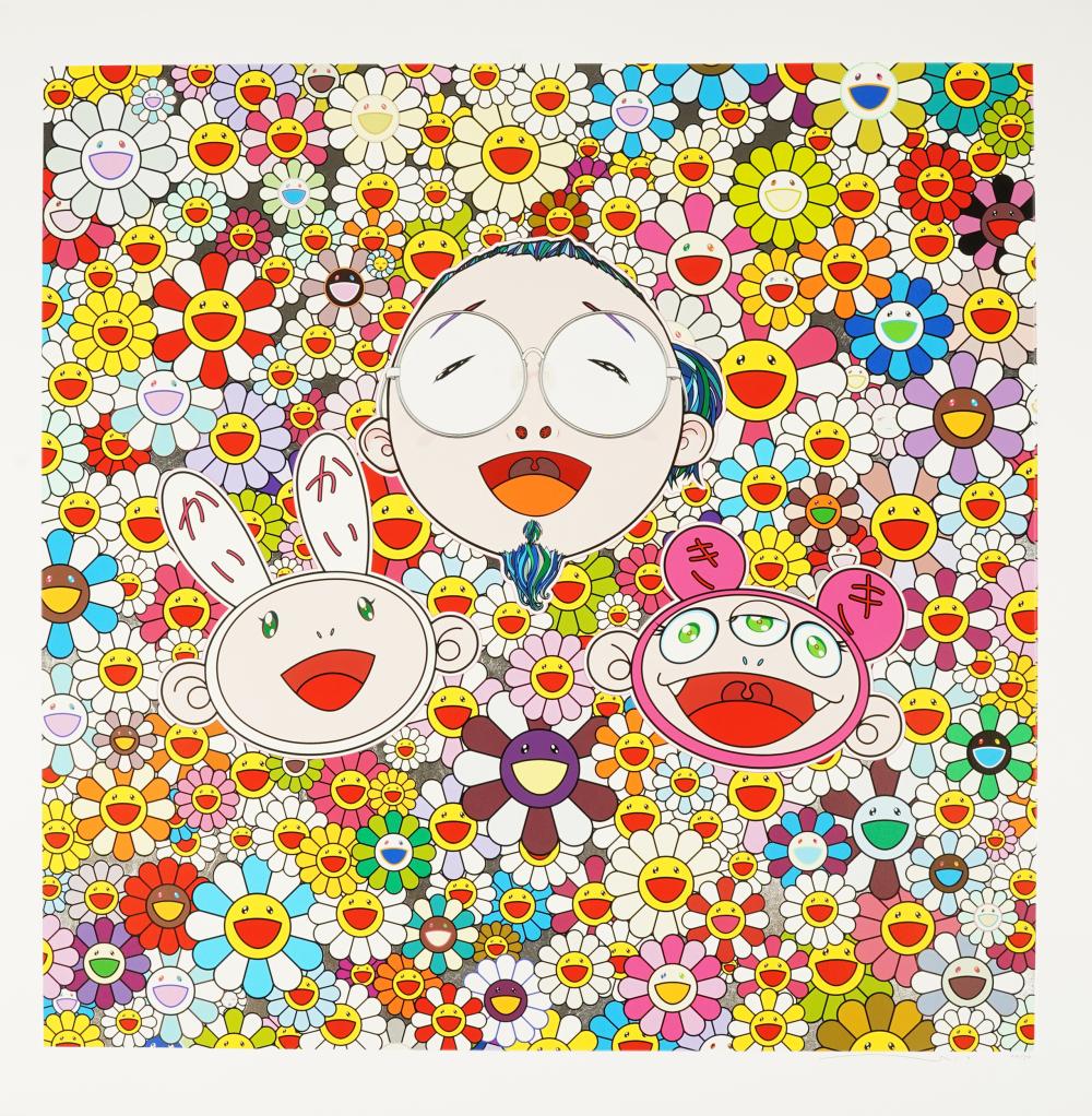 Appraisal: TAKASHI MURAKAMI B ME KAIKAI KIKI offset lithograph in colors