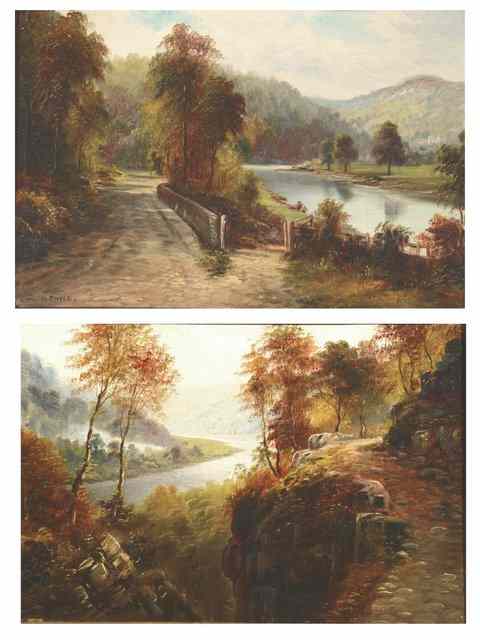 Appraisal: George Willis Pryce British - A pair of landscapes showing