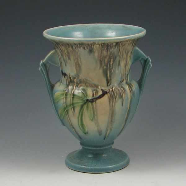 Appraisal: Roseville Moss '' Vase blue marked Roseville - '' vase