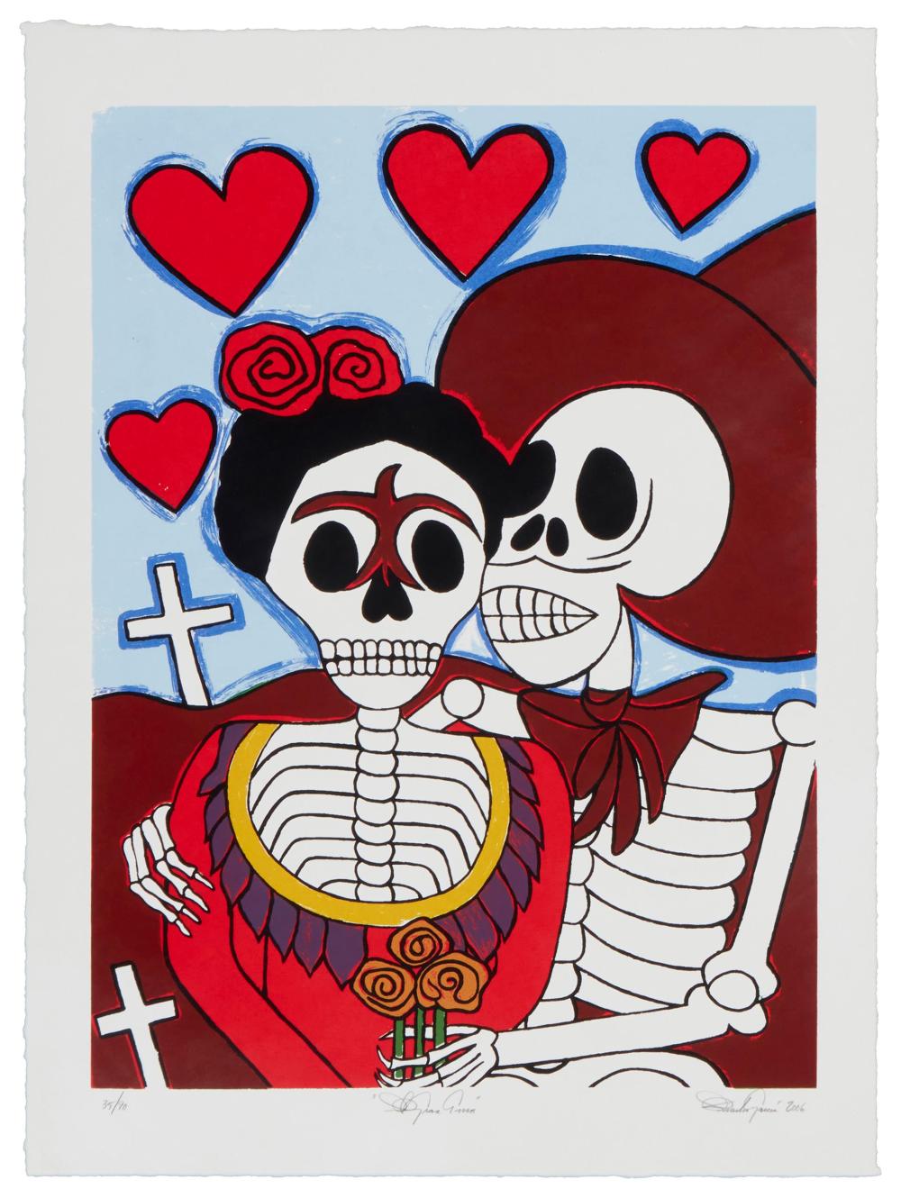 Appraisal: Emilia Garcia th century El Gran Amor Screenprint in colors