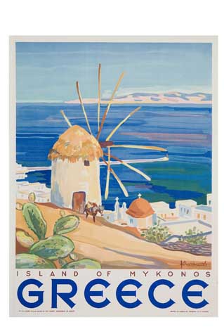 Appraisal: KLIMARI DATES UNKNOWN GREECE ISLAND OF MYKONOS x inches x